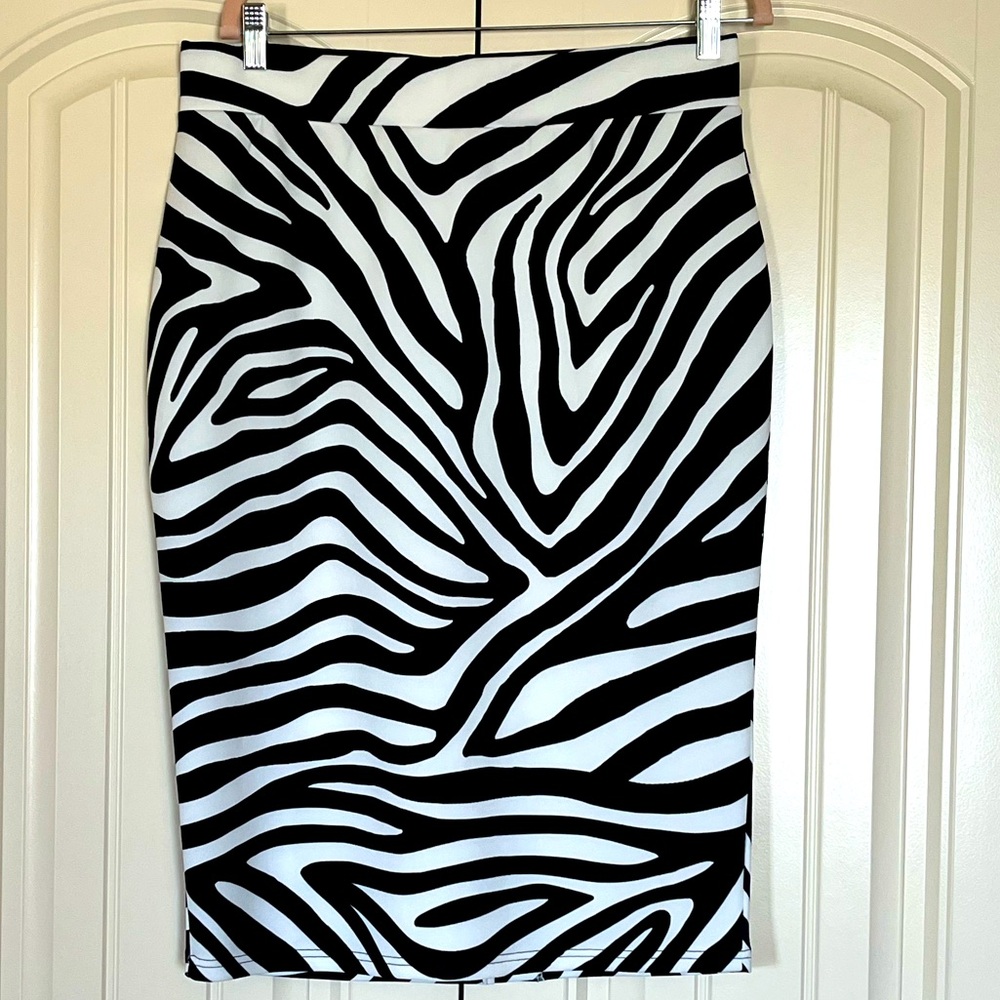 NYCO zebra print skirt, Sz L